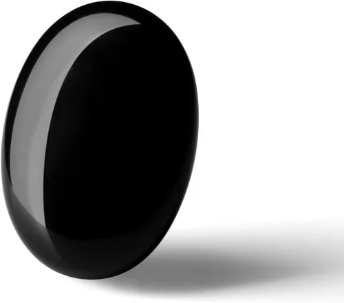 Vista 2 de Thumb Worry Stone - Juego de cristales curativos tallados a mano, bolsillo de piedras preciosas naturales, meditación Reiki, energía ovalada, palma