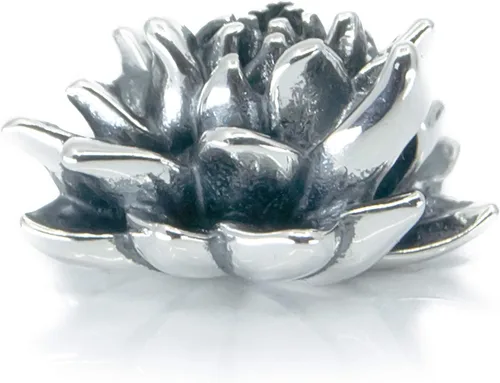 Vista 3 de Flor de loto de plata esterlina, flor de loto de plata de ley S925, colgante de flor de loto tropical hawaiano, budismo espiritual para yoga, lirios