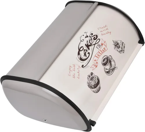 Vista 9 de Caja de pan de gran capacidad, lindo patrón, rollo de puerta, pan, almacenamiento de pan, para panadería doméstica