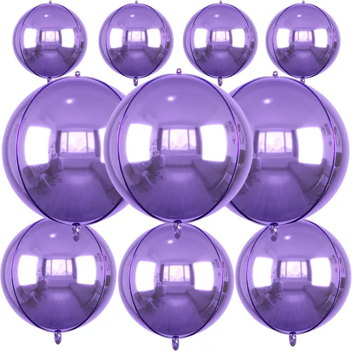 Vista 34 de Globos redondos de papel de aluminio para baloncesto, globos de helio 4D de 22 pulgadas, 18 pulgadas, 15 pulgadas, balón de baloncesto negro