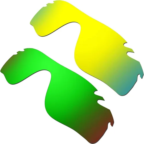 Vista 10 de Lentes de repuesto para gafas de sol Oakley Radarlock Path ventiladas, 2 pares polarizados Negro/Verde