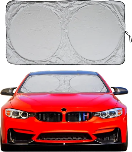 Vista 11 de Parasol para parabrisas de automóvil A1 300D con bolsa de almacenamiento por A1 Sun Shade, plegable para automóvil, camión, SUV, escudo bloqueador