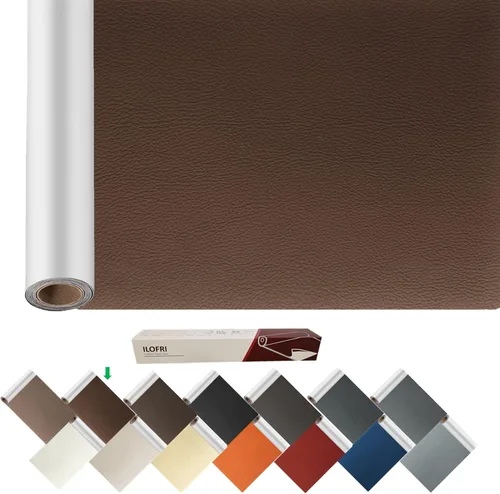 Vista 9 de ILOFRI - Parche de reparación de cuero grande de 60x17 pulgadas, vinilo autoadhesivo y cinta para sofá, asiento de auto, muebles, tapicería, sillas