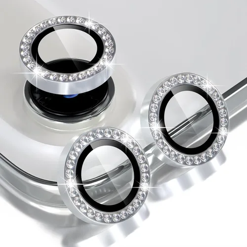 Vista 10 de Choiche Compatible para iPhone 15/iPhone 15 Plus Protector de Lente de Cámara Brillante, Vidrio Templado 9H Cubierta de Cámara Protector de Pantalla