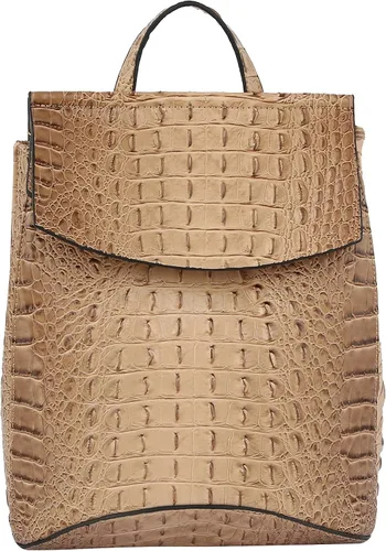 Vista 2 de Mochila convertible de moda Bolso de viaje de cuero vegano Bolso de hombro diario Multi Estilos Colores, Gris claro, Tamaño único, Mochila
