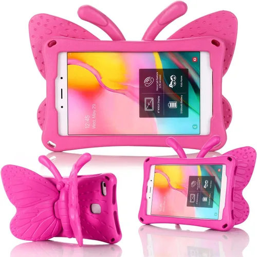 Vista 49 de Funda para tablet Kindle Fire 7 para niños (12.ª generación, versión 2022) con mango de pie de apoyo de forraje resistente, espuma EVA suave, a