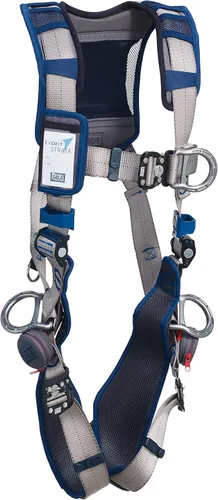 Vista 5 de 3M DBI-Sala Exofit STRATA Arnés de posicionamiento/escalada estilo chaleco 1112510, gris, azul, pequeño, 1 Ea