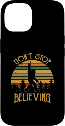 Vista 4 de Don't Stop Believing Bigfoot Rock And Roll Sasquatch Case for iPhone 16
