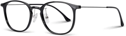 Vista 9 de Gafas de Luz Azul Unisex, Marco de Gafas de Computadora de Metal Tr90 Ligero y Delgado