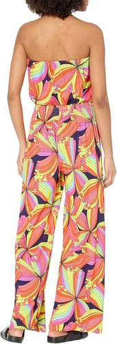 Vista 2 de Trina Turk Mono sin tirantes estampado para mujer
