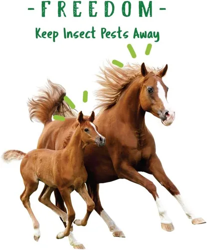 Vista 4 de Manna Pro Nature's Force Bug Clear - Repelente de moscas de caballo, suplemento equino natural para control de insectos, 2 libras Natural Insect