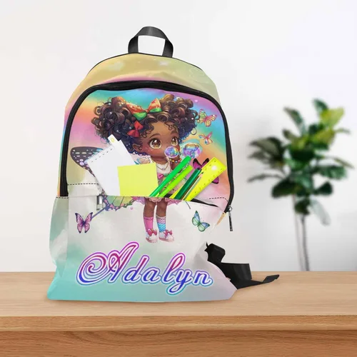 Vista 196 de Texto personalizado Elefante desgaste gafas mochila mochila mochila casual Daypack bolsa para mamá niñas, color86-4, Mochilas Daypack