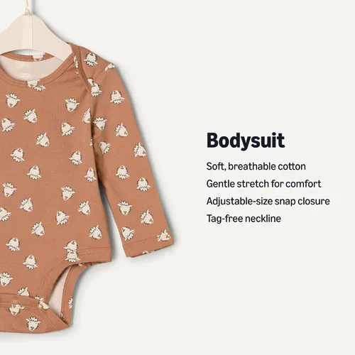 Vista 2 de Tienda Essentials x Sofia Grainge - Body unisex de manga larga con cuello redondo, 3