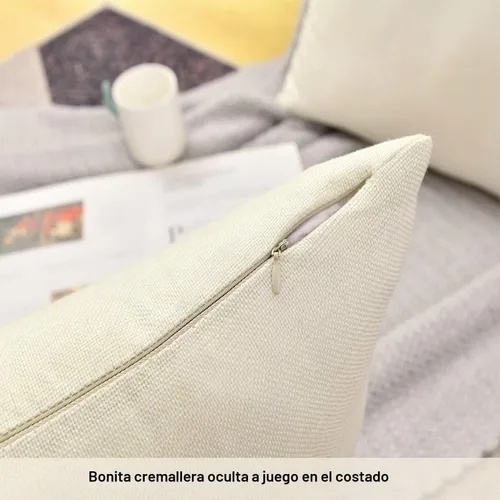 Vista 5 de Fundas de almohada de sublimación en blanco de 16 x 16 pulgadas, fundas de almohada beige a granel para vinilo de transferencia de calor, juego de 6