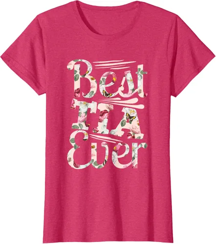 Vista 11 de Camiseta para mujer con texto en inglés "Best Tia Ever" Negro