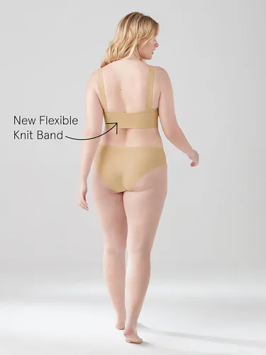 Vista 2 de Brasier True Co True Body con cuello en V elevador para mujer con banda de forma suave