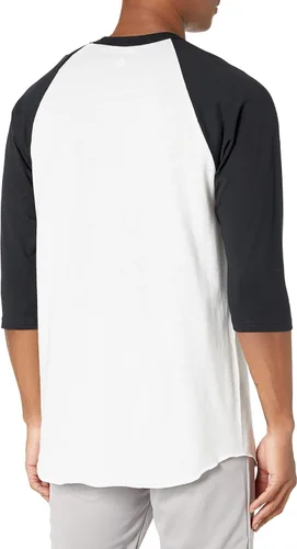 Vista 2 de Soffe MJ - Camiseta de béisbol de manga 34 para hombre