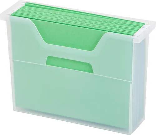 Vista 17 de IRIS Contenedor de plástico para libros de Estados Unidos, paquete de 8, caja de contenedor de conexión vertical para oficina, dormitorio, estudio