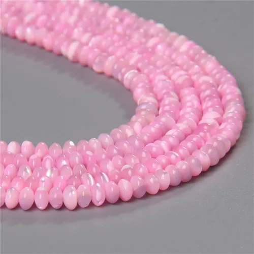 Vista 4 de Los granos naturales del espaciador del tubo del grano de Shell de agua dulce teñidos madre de perlas flojas para la fabricación de la joyería, 1