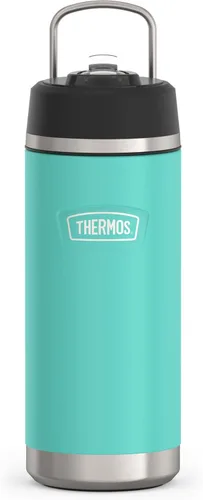 Vista 9 de THERMOS ICON SERIES - Botella de agua aislada con tapa con popote, 18 onzas, rosa intenso, botella de agua aislada al vacío de acero inoxidable