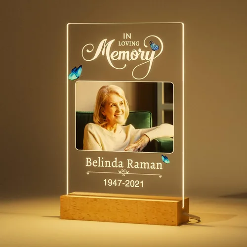Vista 8 de Regalos conmemorativos personalizados, regalos de condolencias personalizados por la pérdida de mamá en memoria de un ser querido, marcos de fotos