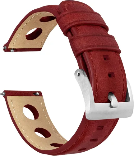 Vista 15 de Barton Racing & Rally Horween - Correas de cuero con barras de resorte de liberación rápida integradas, longitud estándar para muñecas de 5 a 8
