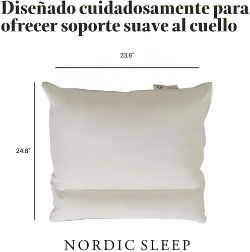 Vista 7 de Fossflakes Almohada ergonómica para el cuello con funda lavable, ortopédica