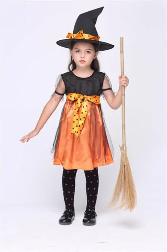 Vista 2 de jj-gogo las niñas naranja Charmed disfraz de bruja