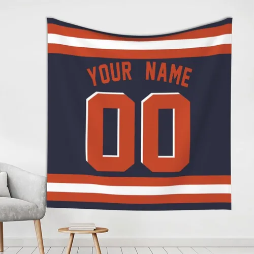 Vista 22 de Tapiz personalizado de fútbol americano personalizado con cualquier nombre, tapiz de 59 x 59 pulgadas, para colgar en la pared, gimnasio, deportes