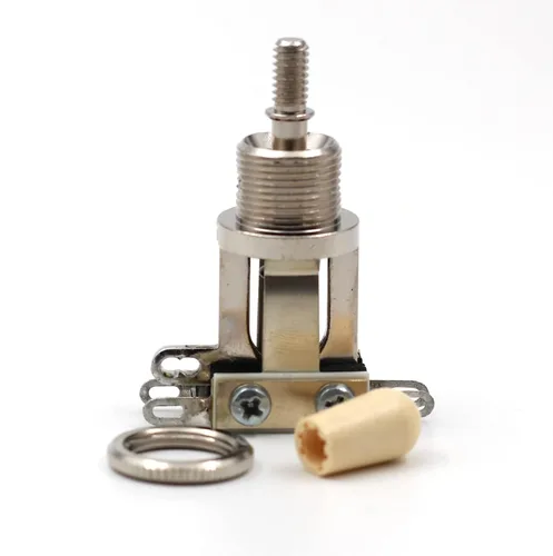 Vista 4 de Switchcraft - Interruptor de palanca de 3 vías con punta auténtica, palanca corta para guitarra eléctrica Les Paul (punta crema)