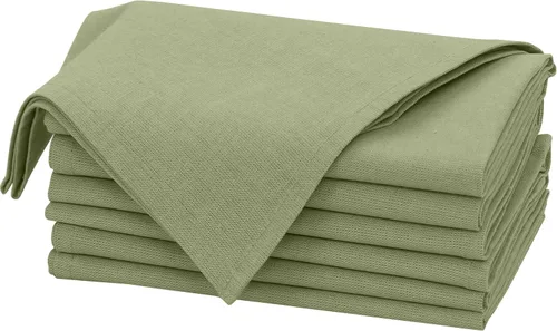 Vista 33 de Ruvanti Juego de 6 Servilletas de Lino, Servilletas de Tela de 18x18 pulgadas, Servilletas de Tela de Mezcla de Algodón y Lino Lavables, Suaves Negro
