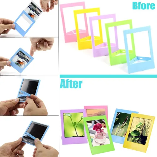 Vista 5 de BigTrend - Álbum de películas de papel fotográfico de 2 x 3 pulgadas para cámara Fujifilm Instax Mini, Polaroid Snap, Z2300, cámaras instantáneas