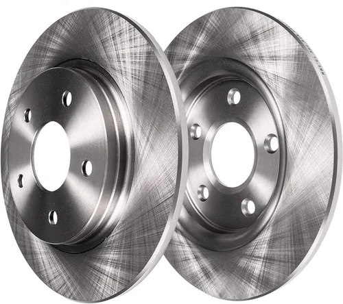 Vista 360 de Detroit Axle - Rotores de freno delantero para 04-13 Mazda 3 Rotores de frenos de disco 06-15 Mazda 5 Reemplazo: Rotor regular delantero de 11.81
