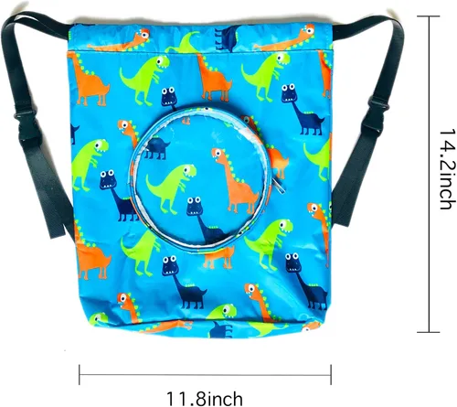 Vista 6 de Mochila ligera con cordón para gimnasio, bolsa de natación, bolsa de yoga, impermeable, mochila de playa, mochila deportiva para mujeres, hombres