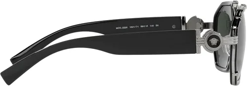 Vista 5 de Versace VE2228 - Lentes de sol 100171 negroverde oscuro 2323in Negro