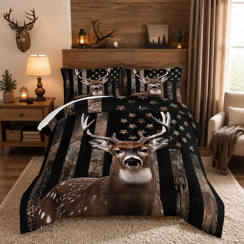 Vista 24 de HOSIMA Juego de edredón de decoración gótica, patrón de calaveras de polilla de la muerte, juego de cama de Halloween tamaño Queen para decoración