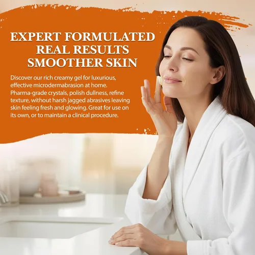 Vista 6 de Microdermabrasion - Exfoliante facial cremoso en gel y exfoliante facial con cristales de microdermoabrasión de grado clínico antienvejecimiento