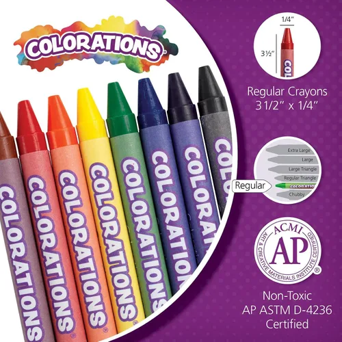 Vista 6 de Colorations Crayones regulares, 24 paquetes, cada 24
