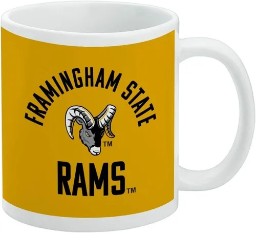 Vista 266 de Taza de cerámica con el logotipo principal de la Universidad Rider, taza de regalo novedosa para café, té y bebidas calientes, 11oz, blanca