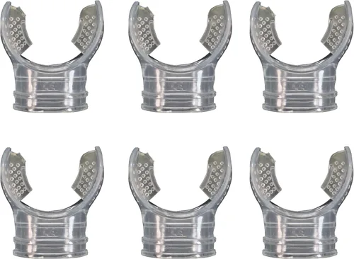 Vista 9 de Scuba Choice Diving Regulator Octopus Mouthpieces with Regulator Tie (6-Pcs) Premium PVC, Universal Fit for Standard Regulators Comfortable