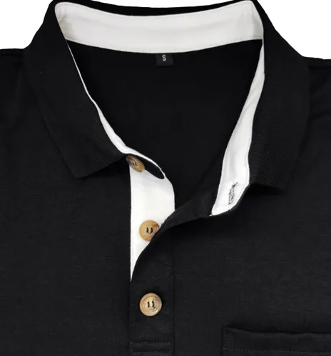 Vista 4 de Uposiut Mens Polo Shirts Long/Short Sleeve Mens Shirts Casual Stylish Cotton True Classic Basic Tee Shirts
