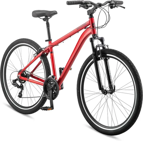 Vista 14 de Schwinn Network 1 Bicicleta híbrida, Bicicleta de 700c para hombres y mujeres, Bicicleta híbrida de 21 velocidades, marco de aluminio, horquilla