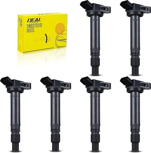 Vista 14 de DEAL Paquete de bobinas de encendido, compatible con Toyota Tundra/4Runner/Land Cruiser/Sequoia Lexus GS430/GX470/LS430/LX470/SC430 4.3L 4.7L V8
