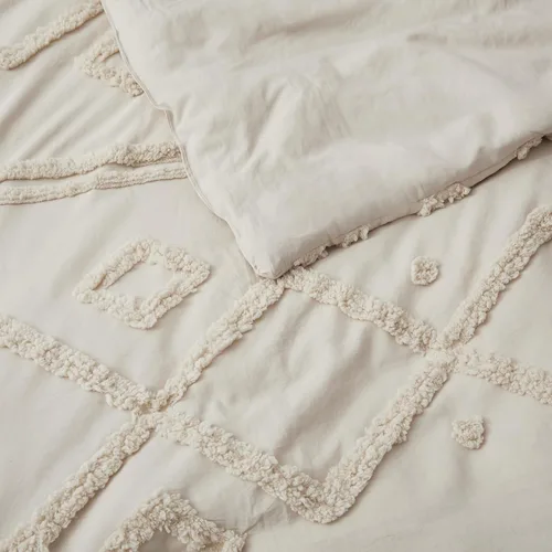 Vista 54 de Oli Anderson Juego de Edredón Beige Queen Acolchado Juego de Ropa de Cama Queen 3 Piezas, Edredón Boho Shabby Chic con 2 Fundas de Almohada