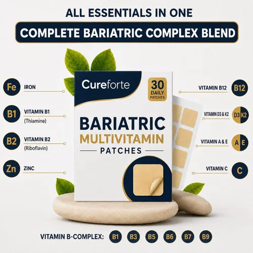 Vista 4 de Parches multivitamínicos bariátricos, suministro para 30 días, 30 parches diarios, vitamina B12, complejo B, folato, cromo, vitamina C y vitamina E