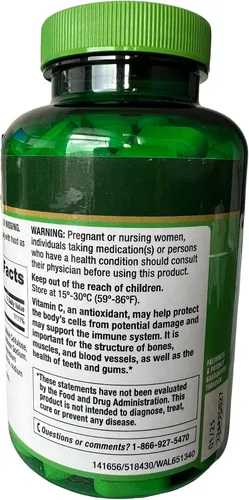 Vista 3 de Vitamina C con Rose HIPS 1000 mg, 200 tabletas de Finest Nutrition