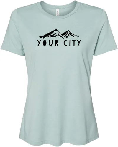 Vista 36 de Cute Women's Screen Printed Crew Neck Tee, Shirts With Sayings, Dusty Blue or Olive