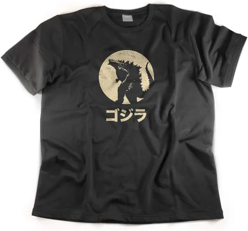 Vista 3 de Camisa vintage Godzilla Negro