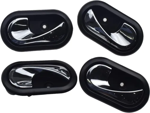 Vista 5 de Cromo Negro 4 Unids Manijas De Puerta Interior Delantera Trasera Izquierda Derecha Para 2012-2016 Renault Logan Duster 8200733848,8200733847