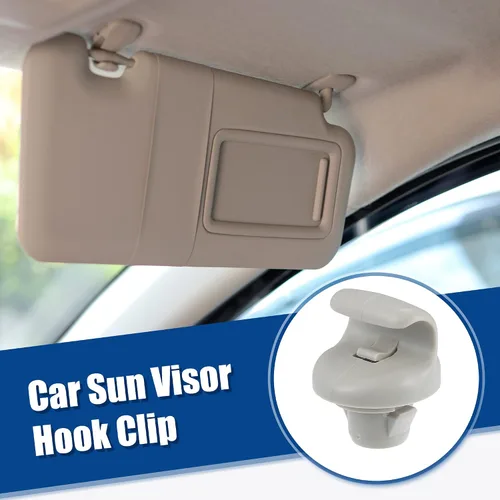 Vista 2 de ACROPIX Clip de plástico para visera solar de automóvil, clip de gancho para visera solar para Nissan 350Z Frontier Versa Note NO.